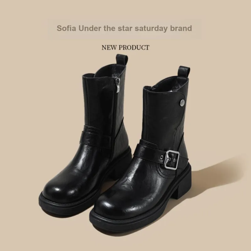 SAFIYA Ankle Boots Women's Black/Brown-2