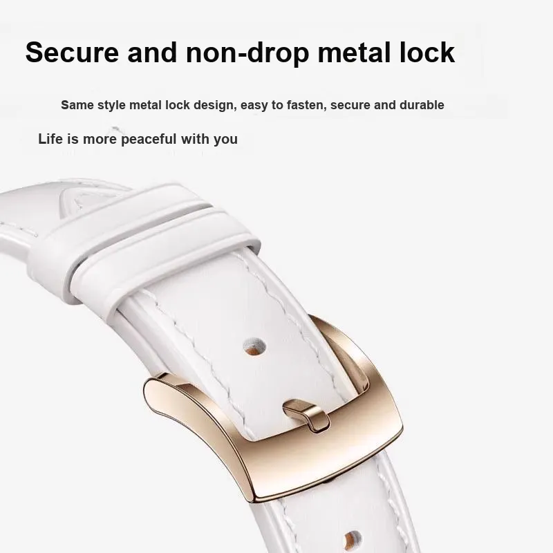 Miss Wrist Watch Band OPPO Compatibility 135 2100mm Genuine Leather Material-3