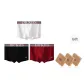 [3 Pack]White+Black+Burgundy