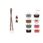 (Brown Gold Buckle) Upgraded Crossbody Set[Cow Leather Material]