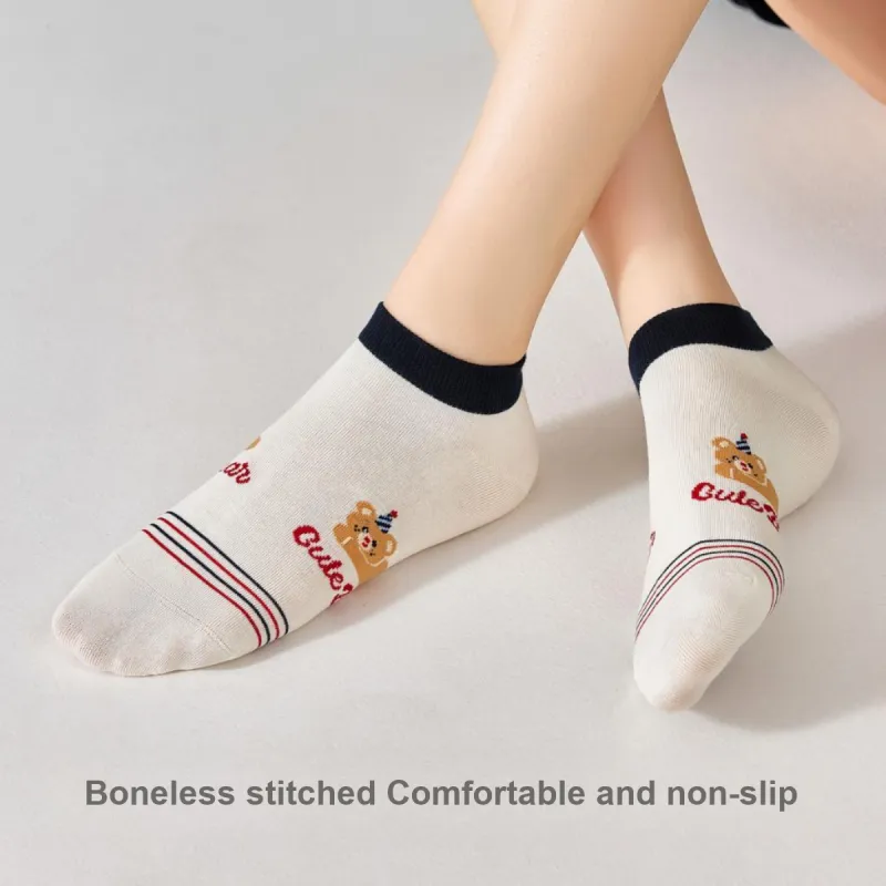 Temooues Ankle Socks Women's 4 Pack-4