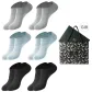 Short 6 Pack Box Included (6 Pairs Mixed Color, 5 Image Color) 100% cotton Antibacterial/Mesh Breathable/Shopping Bag Included