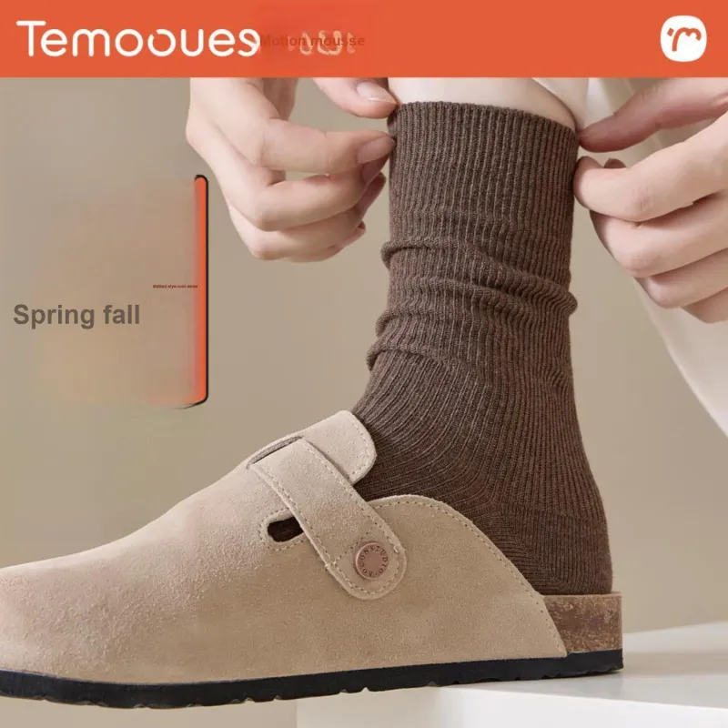Temooues Mid-Calf Socks Women's Combo Set-7