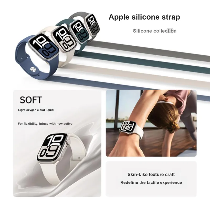 W&P Watch Bands Apple Compatibility 38-49mm Silicone Material-6