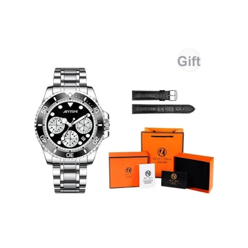 AIYISHI Кварцевый механизм стальной ремешок мужские часы многоцветный циферблат