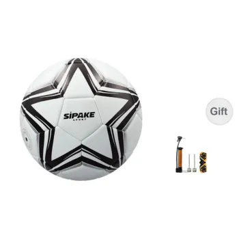 SIPAKESPORT Size 4 5 Size Soccer PU Machine Stitched Soccer Ball Unisex Black White Stars