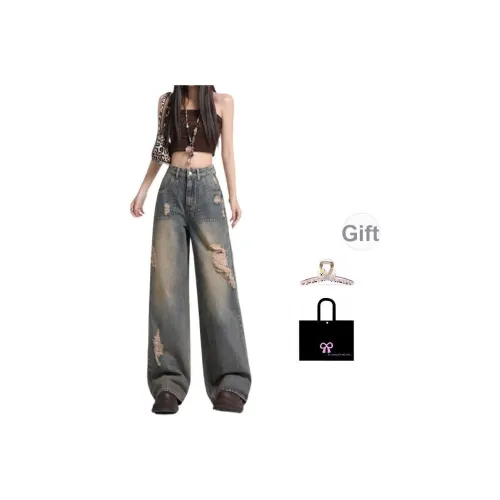 Aimilian Blue Women's Jeans Aimilian Синий Женские Джинсы