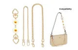 Gold-Tone (Sunflower Extender Chain+Decorative Chain+Crossbody Chain)