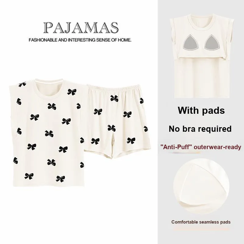 Mulong Family Pajama Set Women's White-1