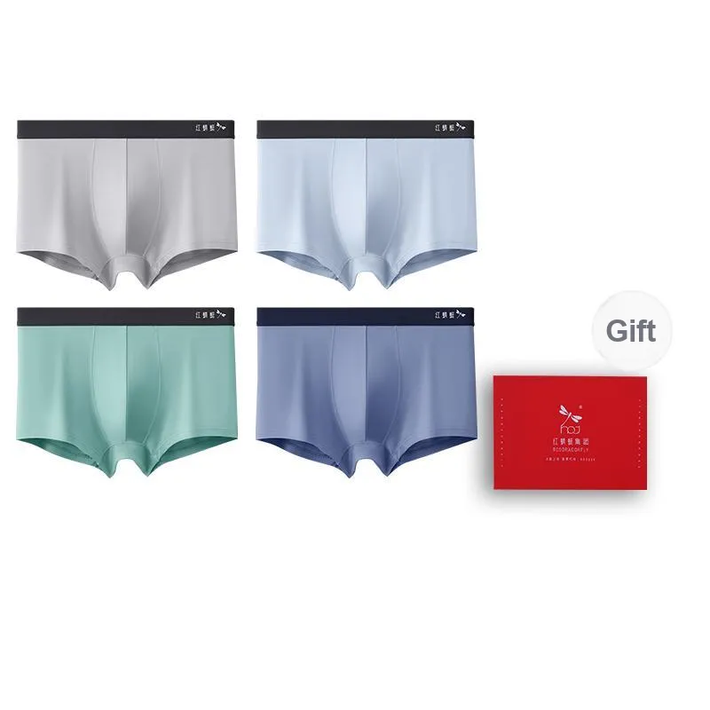 RED DRAGONFLY Modal Underpants Men's 4 Piece Gift Box Sets-7
