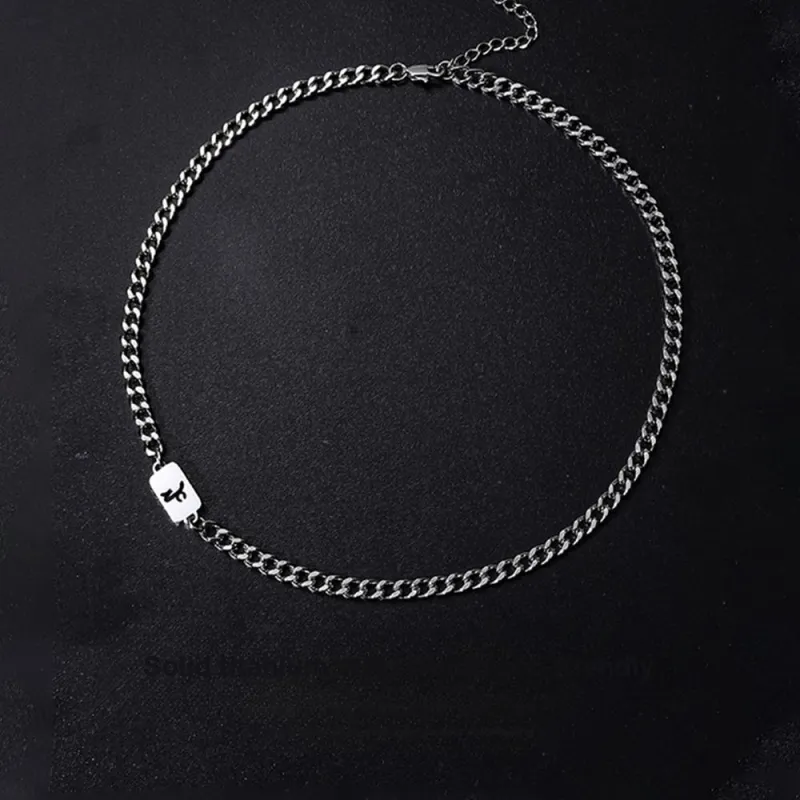FOREVER MELODY Titanium Steel Necklaces Men's-72