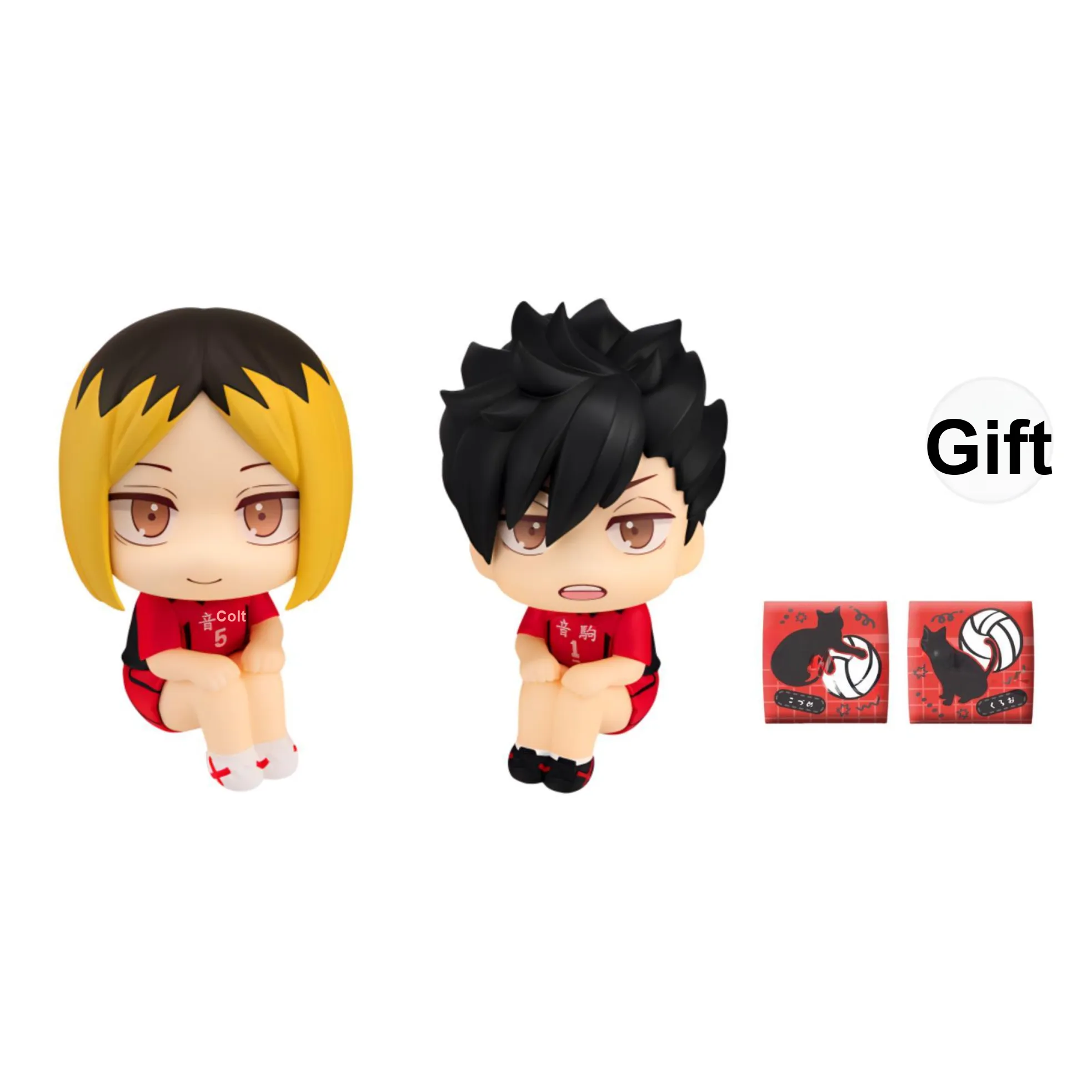 MegaHouse Кенма Козуме Черный Ласточкин хвост Железо Волк Look UP Collection Haikyuu!! Фигурки в стиле Chibi 11 см