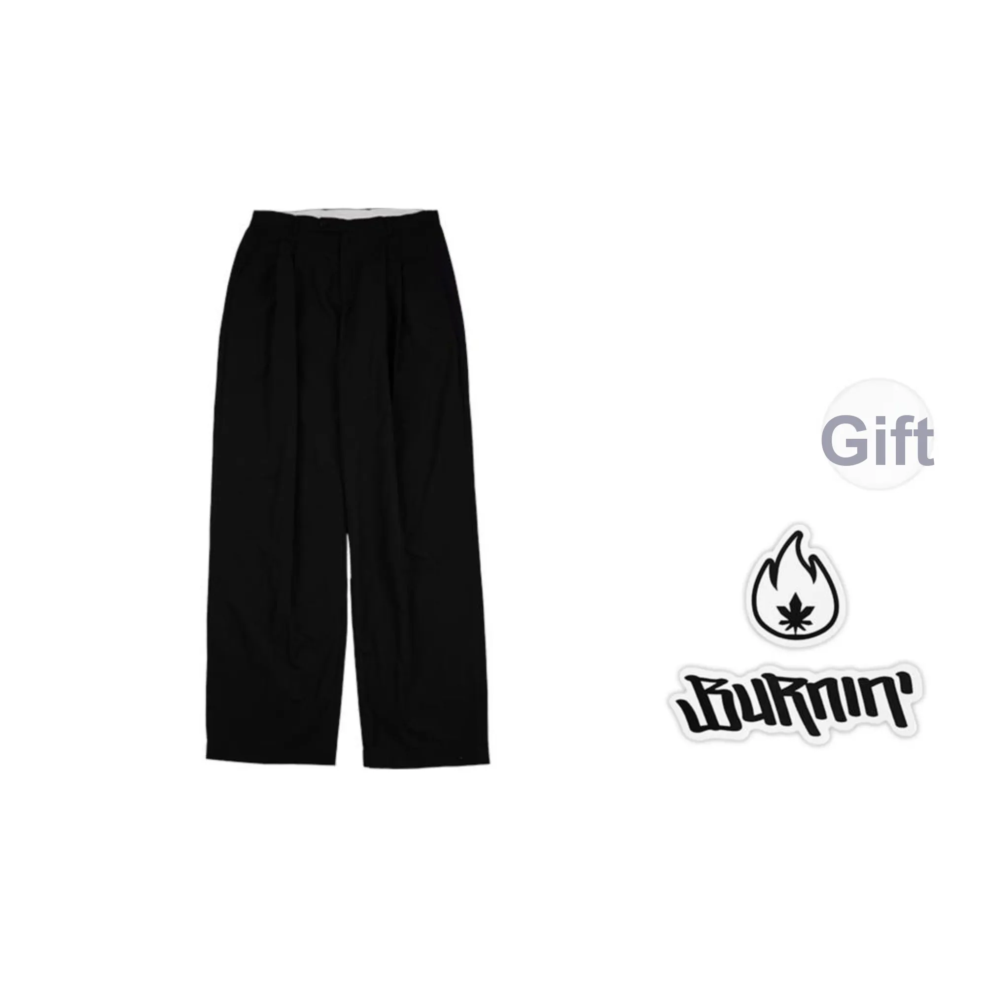 BURNIN Suit Trousers Unisex Black