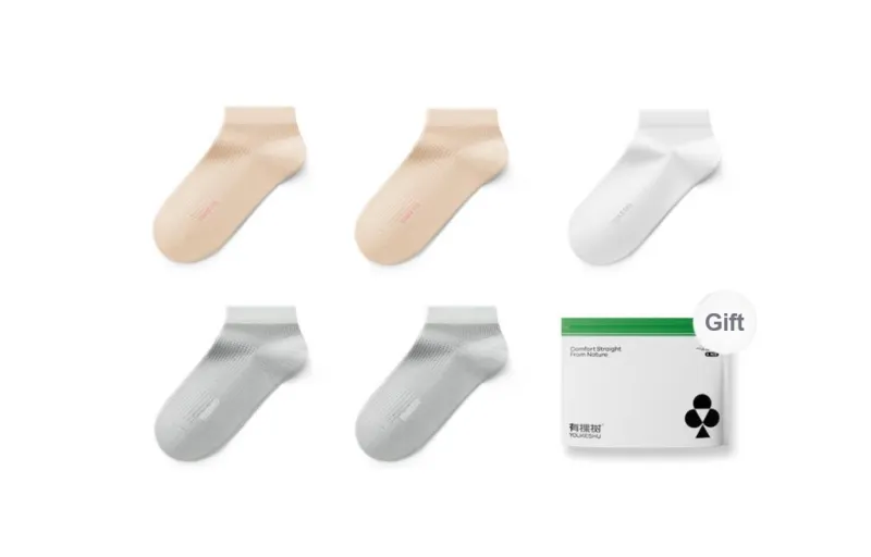 YOUKESHU Socks Gift Box Women's 5 Pack-21