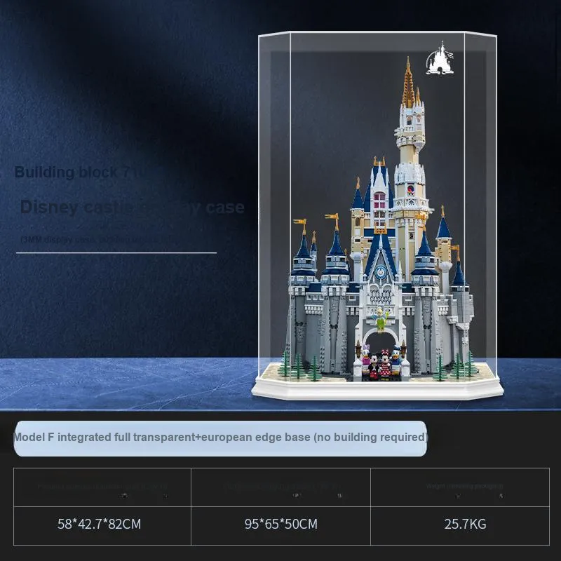 LIGHT YOUR BRICKS LeiYiBai Compatibility Building Block 71040 Disney Castle Storage Box Model Accessories-3