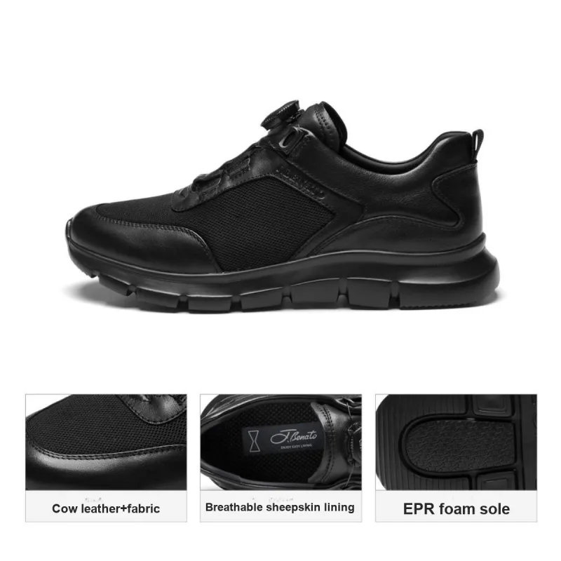 J.BENATO Breathable And Lightweight Low Top Casual Shoes Men's-6