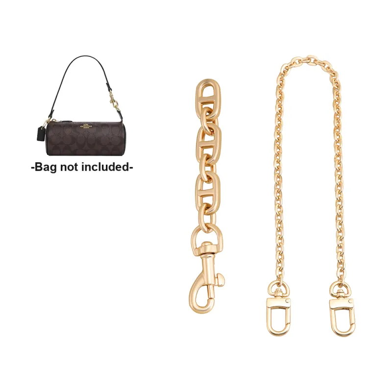 Jingxi Metal Bag Strap Women's Gold Tone/White-2