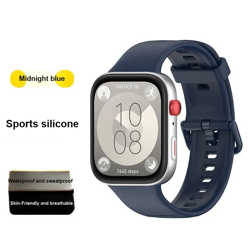 MUZHITIANKONG Huawei Compatibility Watch Band 150 240mm Silicone Material-7
