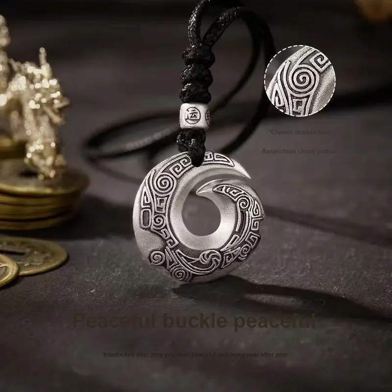 AITAO 999 Fine Silver Sterling Silver Necklaces Men's-1