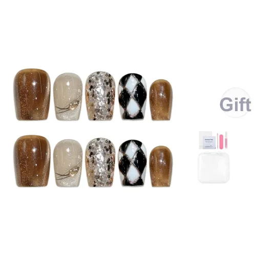 Fanze Черный Sugar Toasted Молоко Осветляющий High End Luxury Style Мода Короткий Шампанское Золото Градиент 18mm