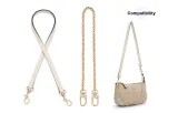 [Ecru]Underarm Shoulder Strap+Decorative Chain 40cm