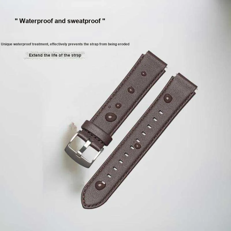 Gangjue Compatible With Huawei Band B7/B6/B3 Huawei Compatibility Watch Band 110MM*75MM Genuine Leather Material-5