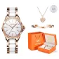 Rose Case White Dial Ceramic Strap