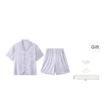 XIA.WA.ZHI.XIU Pajama Set Men's Gift Box Set Image Color