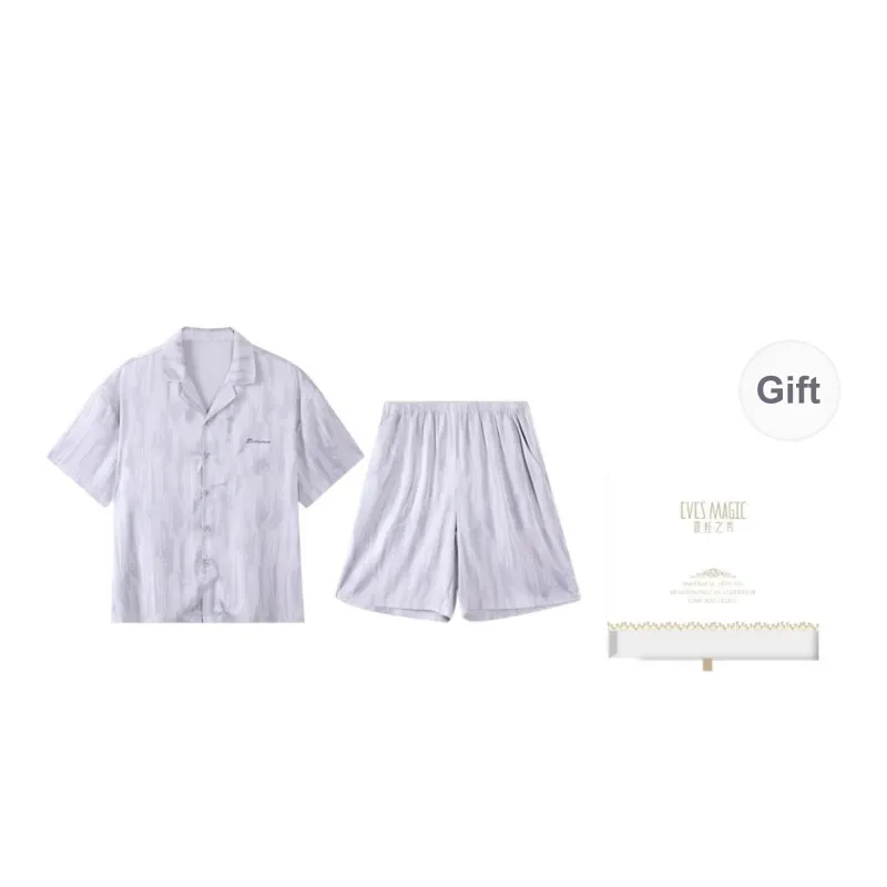 XIA.WA.ZHI.XIU Pajama Set Men's Gift Box Set Image Color-0