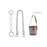 Silver Camellia 16cm+Silver Plate Buckle Decorative Chain 35cm