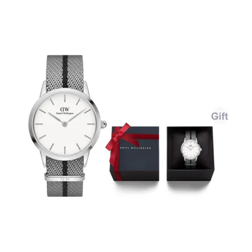 Daniel Wellington Кварц Механизм Нейлоновый Ремешок Белый Циферблат Мужские Часы