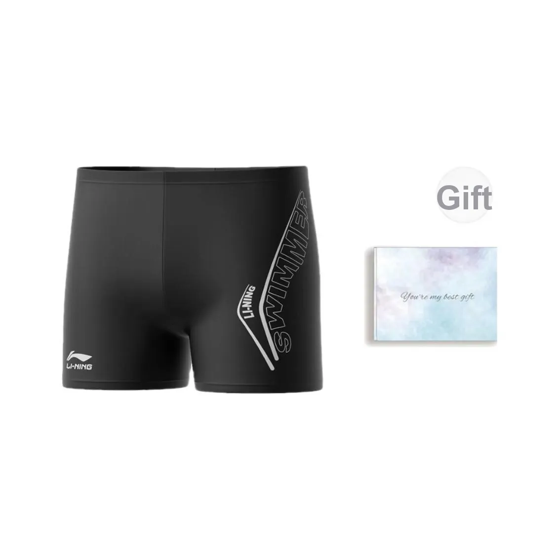 Плавательные шорты для мужчин черные