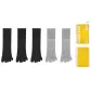 [5 Pack]3 Black+2 Light Gray
