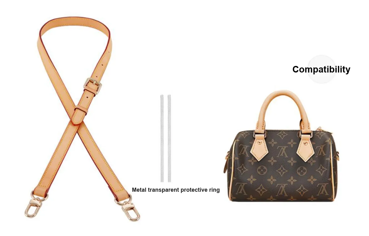 Lan Bao Fan Cow Leather Bag Accessory Wide Shoulder Strap Replacement And Transformation Women's Beeswax Color