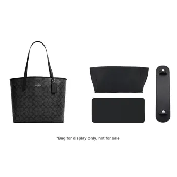 Lan Bao Fan Bag Inserts City33 Black New Version Silver Tone Buckle Shoulder Pads+Black Liner+Black Base Plate