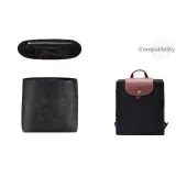 Longchamp Backpack-Black DuPont Paper Liner[Stylish and Lightweight]
