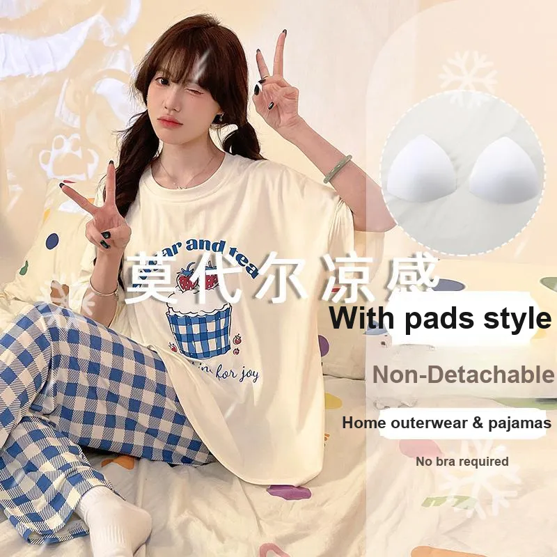 OUSHIBO Pajama Set Women's Image Color-3