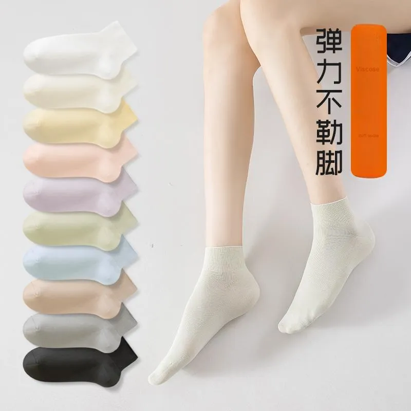 XIA.WA.ZHI.XIU Ankle Socks Women's Box 5 Pack-19