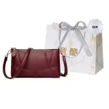 Burgundy+Shopping Bag