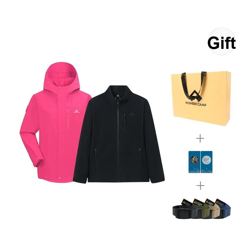 PIONEER CAMP Waterproof, Windproof, Breathable, Water Repellent, Abrasion Resistant, Thermal Windbreaker Jacket Women's-64