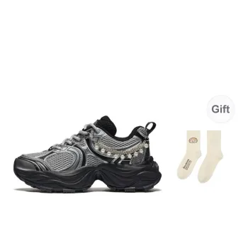 Palladium Paladin Casual Shoes Vintage Fashion Trend Round Tip Chunky Sneakers For Women's