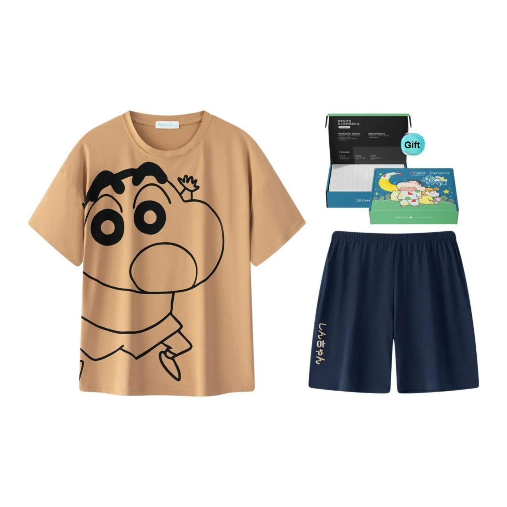 Gongdie x Crayon Shinchan Pajama Gift Box Men's