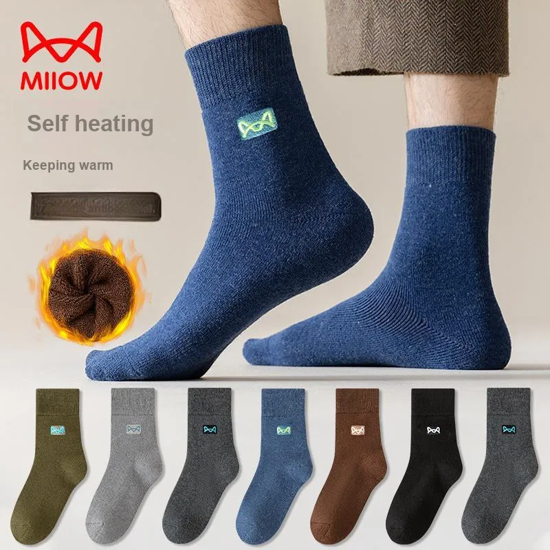 MIIOW Mid Calf Socks Men's Combo Set-11