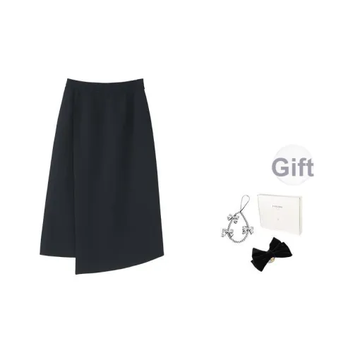 Fstudio Early AUTUMN Корейский High END Позиционирование стиля Нерегулярные Коммутирование Повседневный Длинный Юбка Женские