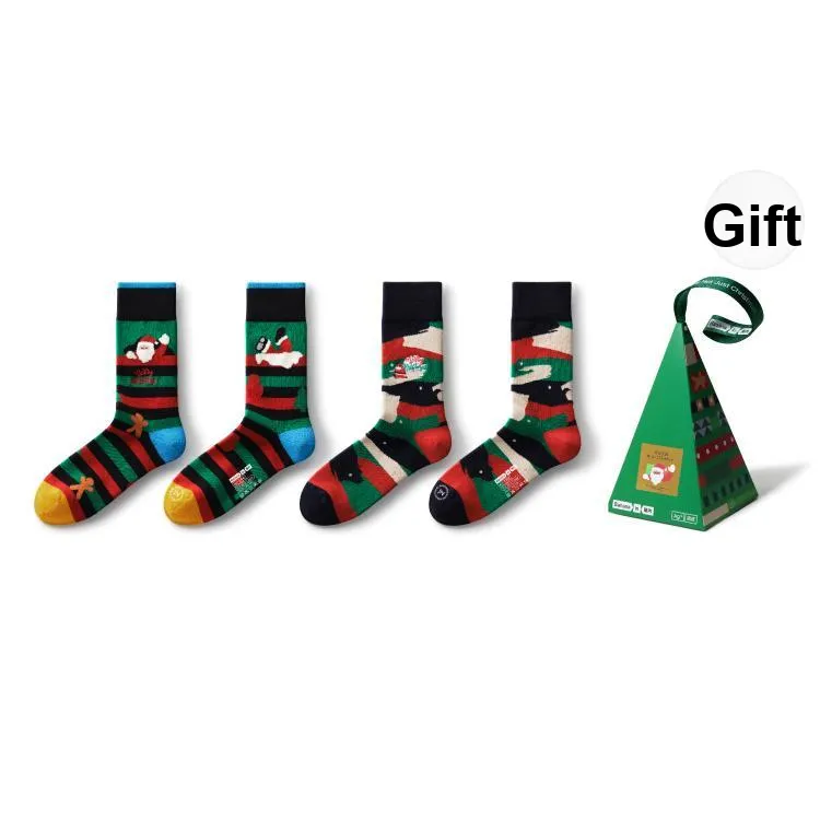 Bananain Knee High Socks Unisex 2 Pairs Of Gift Boxes