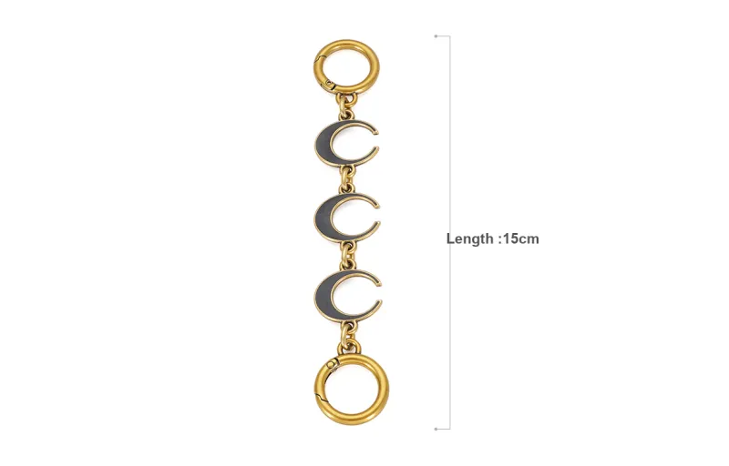 GUYI Alloy Bag Strap Unisex Antique Gold-2