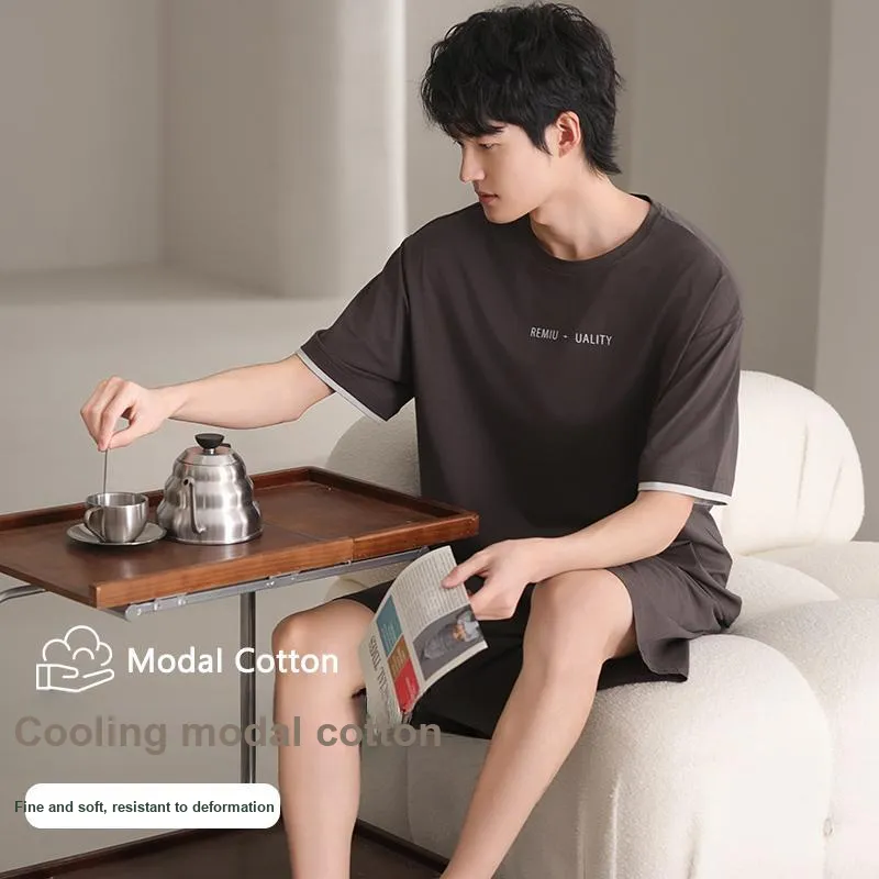 XIA.WA.ZHI.XIU Pajama Set Men's Gift Box Set Black-6
