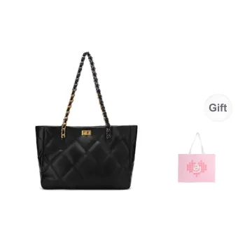 JACD Pu Material Tote Bag, Shopping Bag, Shoulder Bag Regular Women's Black