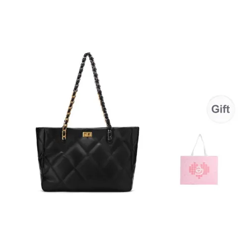 JACD Pu Material Tote Bag, Shopping Bag, Shoulder Bag Regular Women's Black
