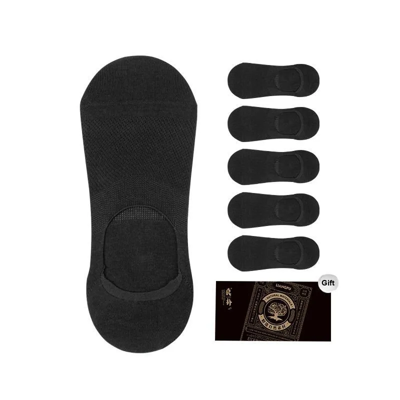 LIANGPU No Show Socks Women's 5 Pack-0